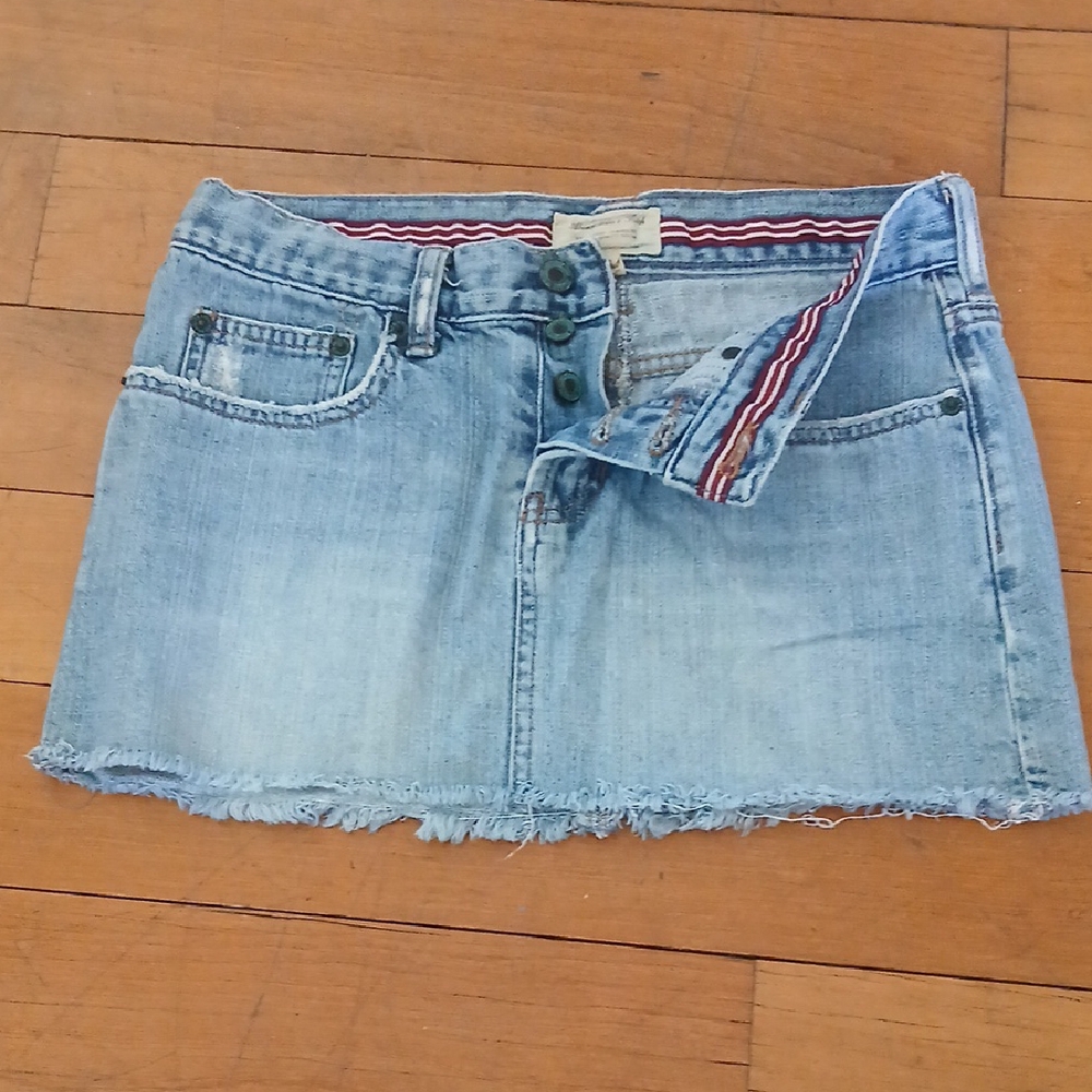 Abercrombie & Fitch Denim Blue Mini Skirt